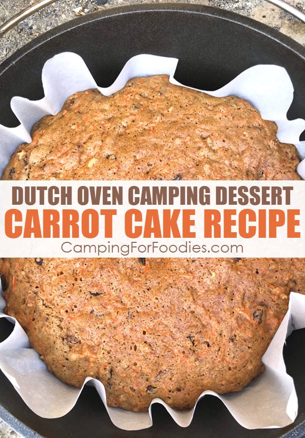 carrot cake dutch oven dessert