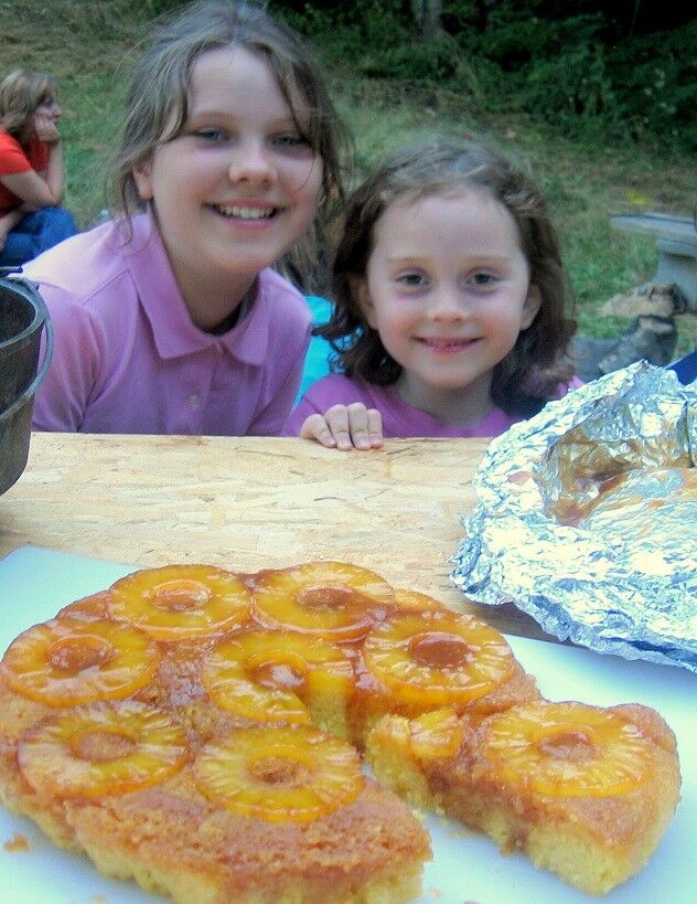 camping pineapple upside down cake dutch oven recipe