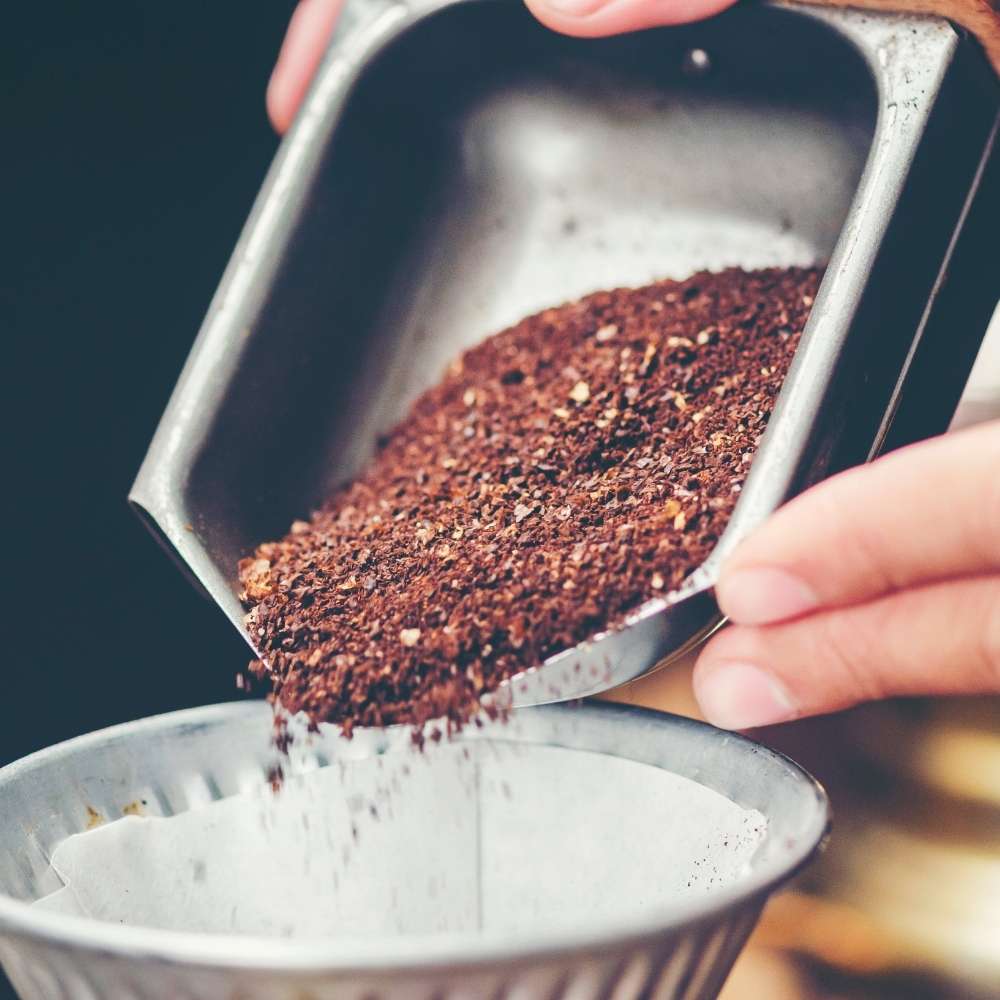 coffee grounds for a percolator
