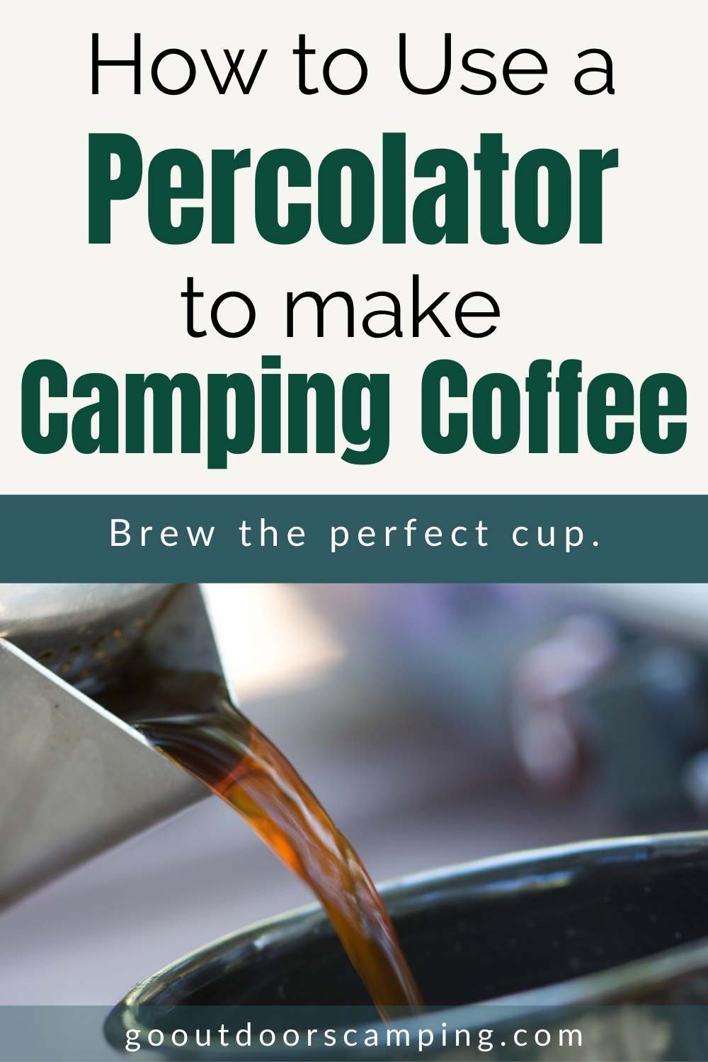 how to brew camping coffee with a percolator