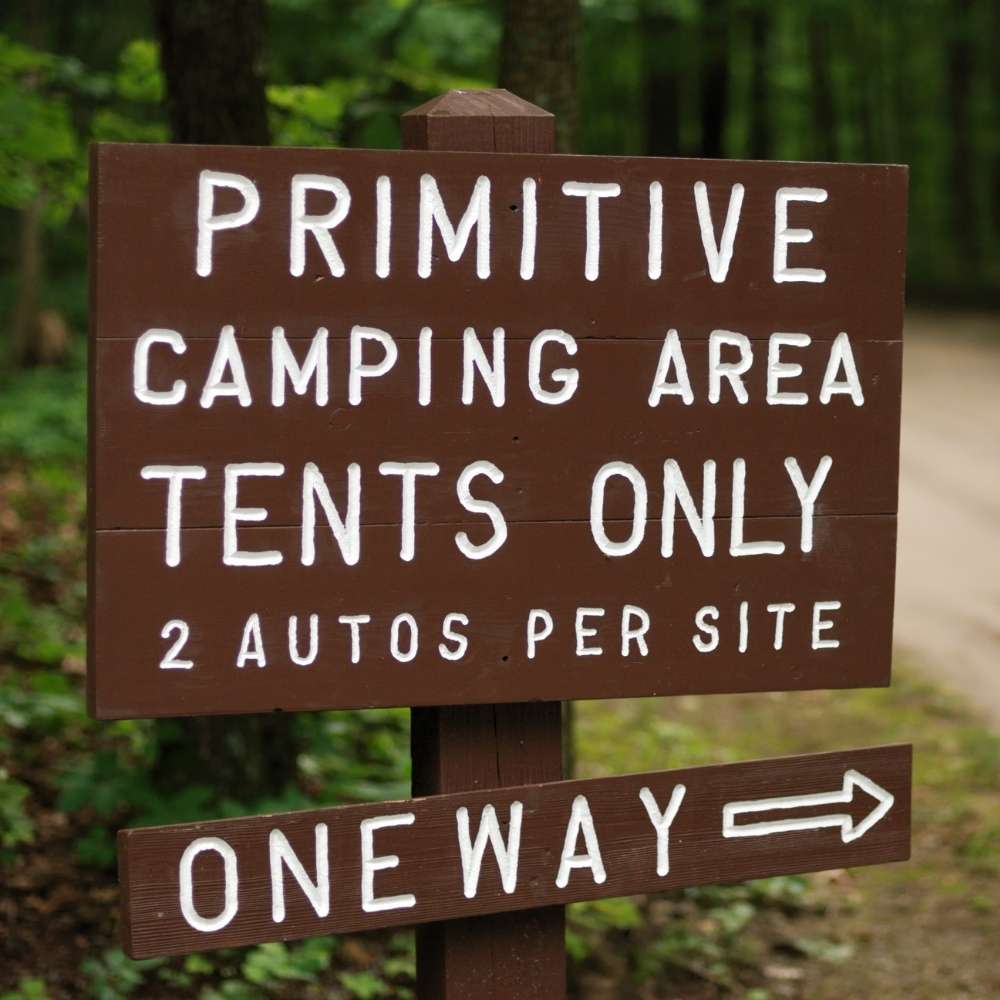 primitive camping regulations
