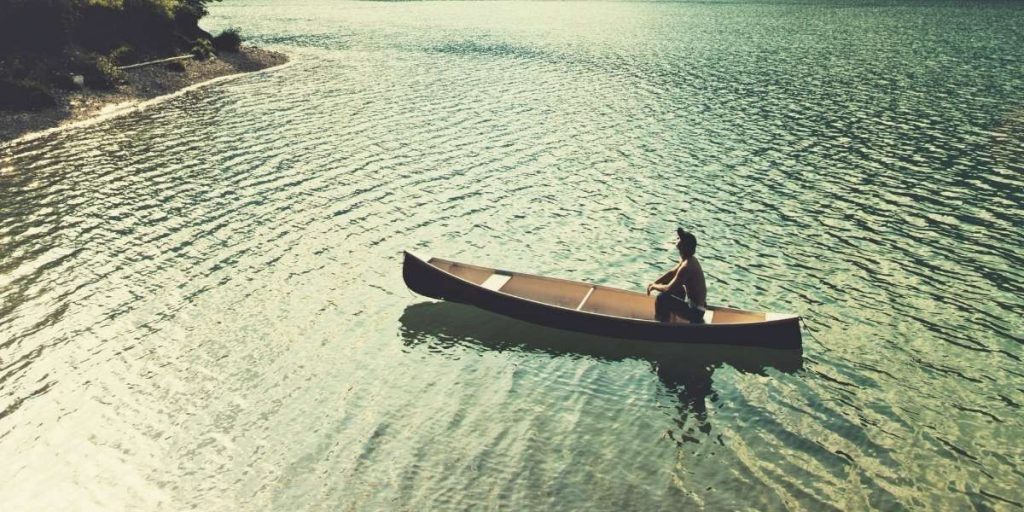 go canoeing alone when camping