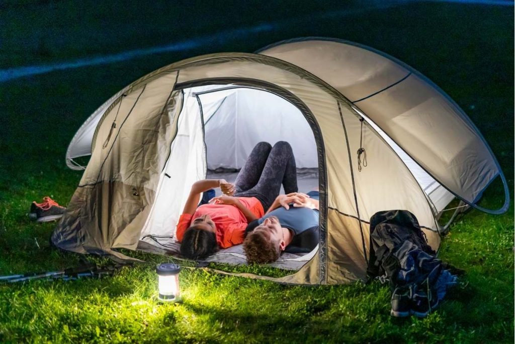 stargazing while camping for couples