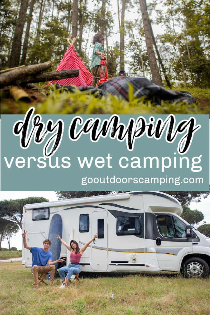 Are you curious about dry camping vs wet camping? Learn more about dry camping and read my dry camping tips to learn more.