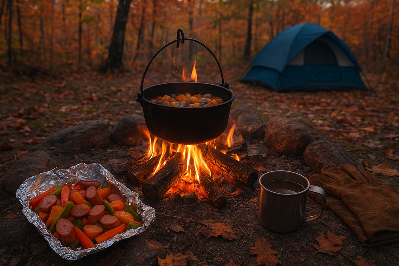 November camping hits different. The air smells like wood smoke. The crowds are gone. These fire side meals are easy campfire recipes you need to try.