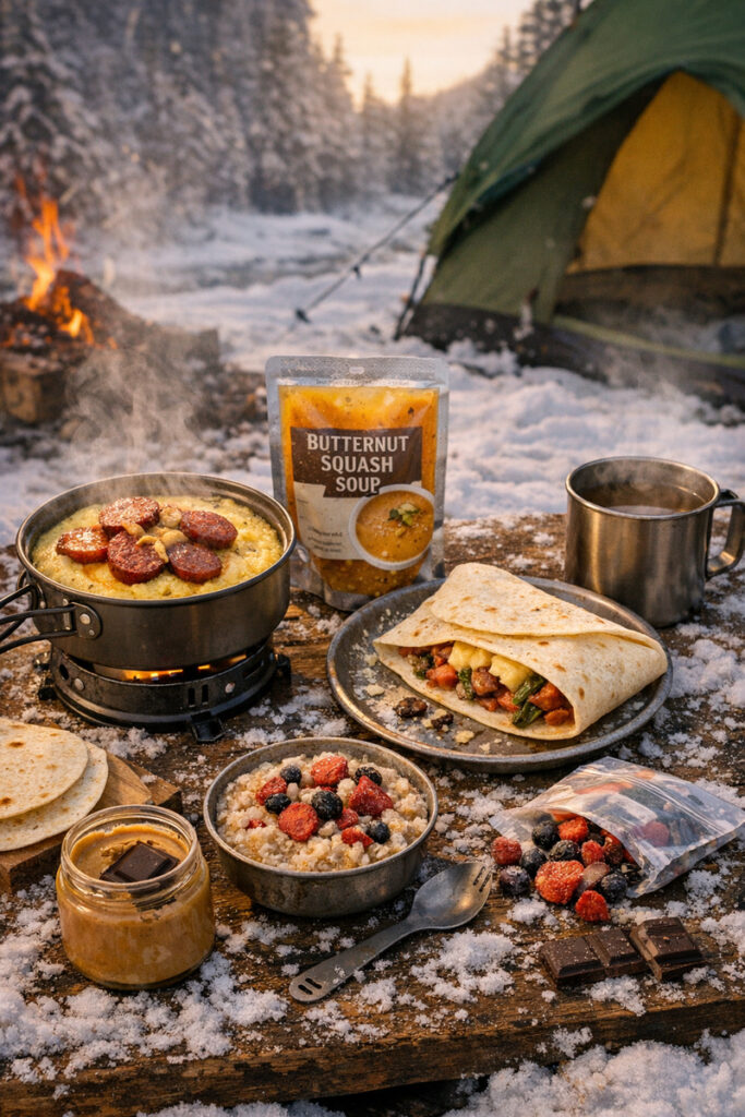 Winter camping made delicious and easy: 5 unexpected foods that are warm, satisfying, and simple to pack for your cold-weather adventures.