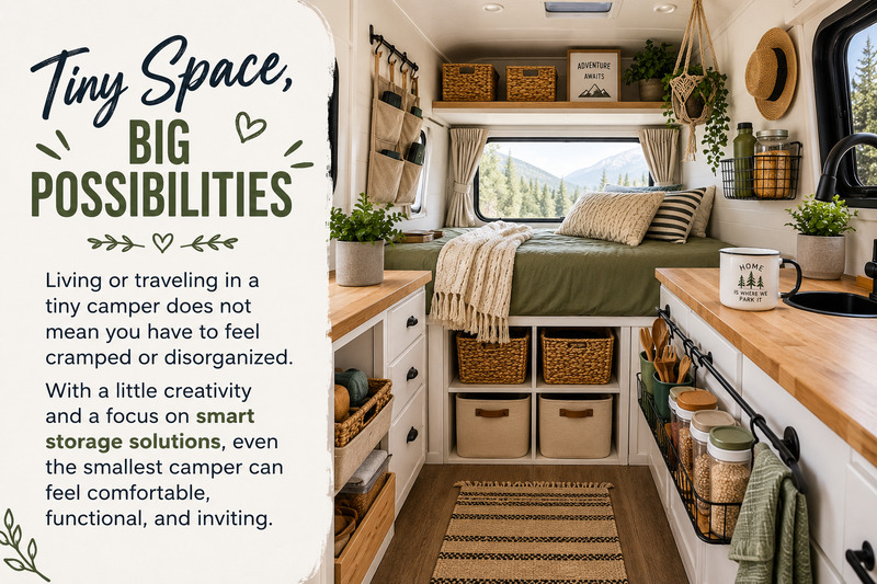 tiny camper organization